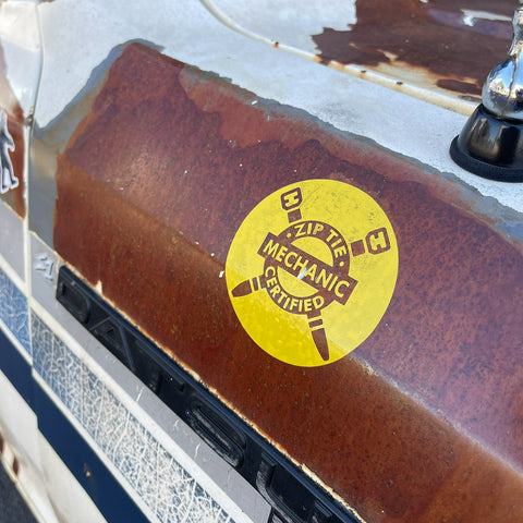 *Certified* Zip Tie Mechanic Stickers